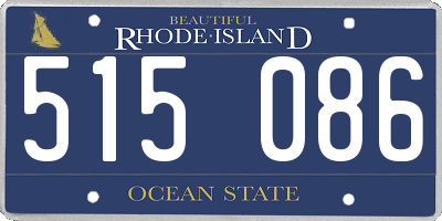 RI license plate 515086