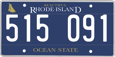 RI license plate 515091