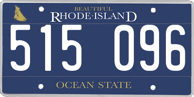 RI license plate 515096