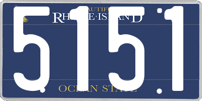 RI license plate 5151