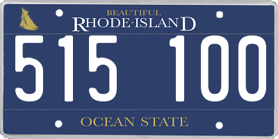 RI license plate 515100
