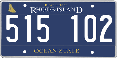 RI license plate 515102