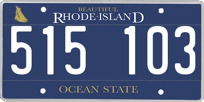 RI license plate 515103