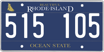 RI license plate 515105