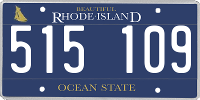 RI license plate 515109