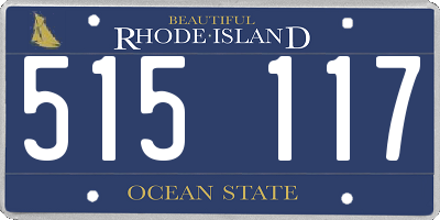 RI license plate 515117