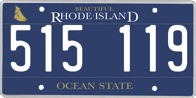 RI license plate 515119