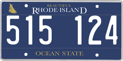 RI license plate 515124