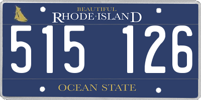 RI license plate 515126