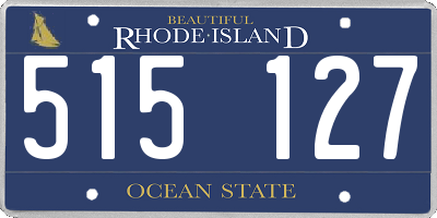 RI license plate 515127