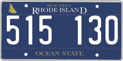 RI license plate 515130