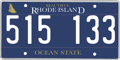 RI license plate 515133