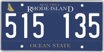 RI license plate 515135