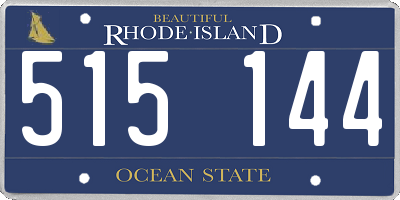 RI license plate 515144