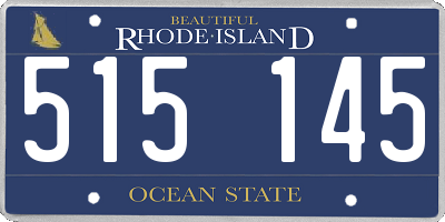 RI license plate 515145