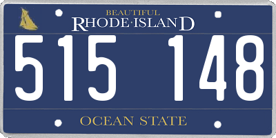 RI license plate 515148
