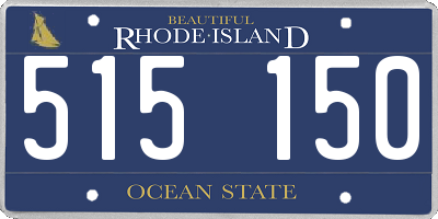 RI license plate 515150