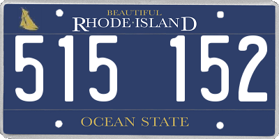 RI license plate 515152