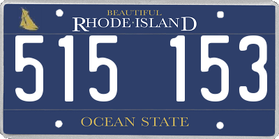 RI license plate 515153