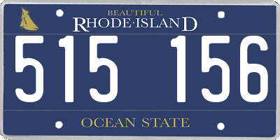 RI license plate 515156