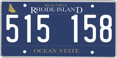 RI license plate 515158