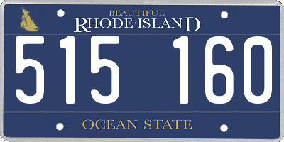 RI license plate 515160