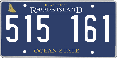 RI license plate 515161