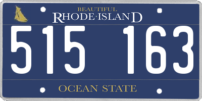 RI license plate 515163