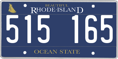 RI license plate 515165