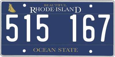 RI license plate 515167