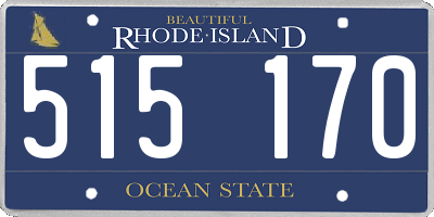 RI license plate 515170