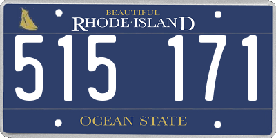 RI license plate 515171