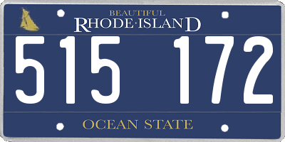 RI license plate 515172