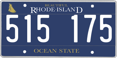 RI license plate 515175