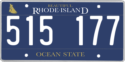 RI license plate 515177