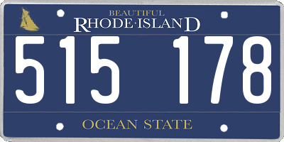 RI license plate 515178