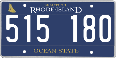 RI license plate 515180