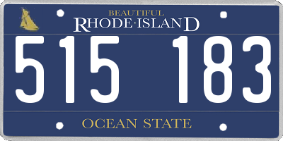 RI license plate 515183