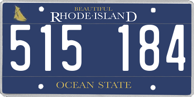 RI license plate 515184