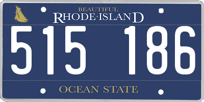 RI license plate 515186
