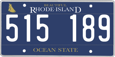 RI license plate 515189