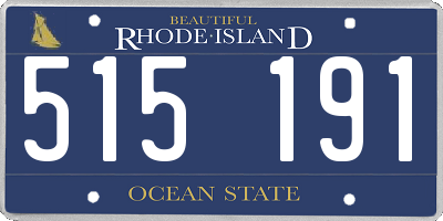 RI license plate 515191