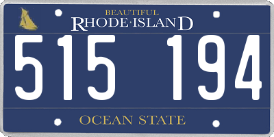 RI license plate 515194