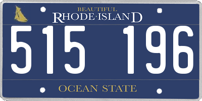 RI license plate 515196