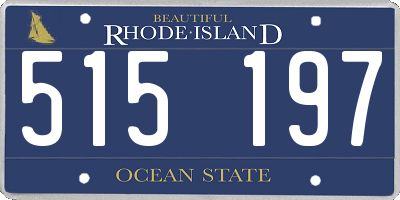 RI license plate 515197