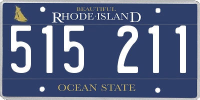RI license plate 515211