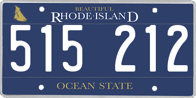 RI license plate 515212