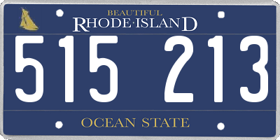 RI license plate 515213