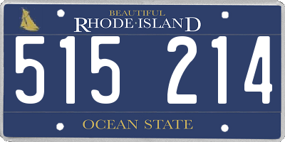 RI license plate 515214