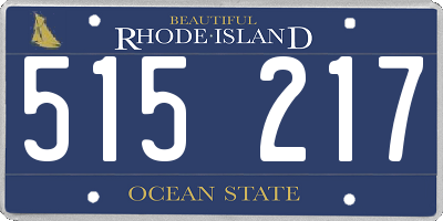 RI license plate 515217